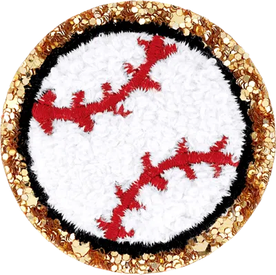 Stoney Clover Lane Glitter Varsity Baseball Patch In Multi