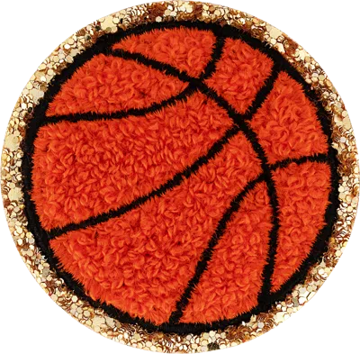 Stoney Clover Lane Glitter Varsity Basketball Patch In Red