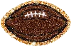 Stoney Clover Lane Glitter Varsity Football Patch