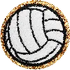 Stoney Clover Lane Glitter Varsity Volleyball Patch