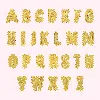 STONEY CLOVER LANE GOLD SCALLOPED LETTER PATCH