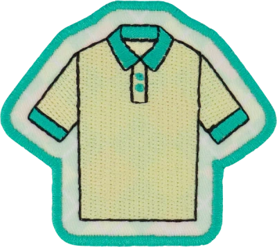 Stoney Clover Lane Golf Shirt Patch In Multi