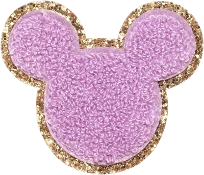 Stoney Clover Lane Grape Disney Mickey Mouse Glitter Patch In Purple