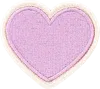 STONEY CLOVER LANE GRAPE ROLLED EMBROIDERY HEART PATCH