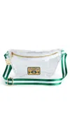 Stoney Clover Lane Green Bay Packers Clear Fanny Pack Green/white In Green/white