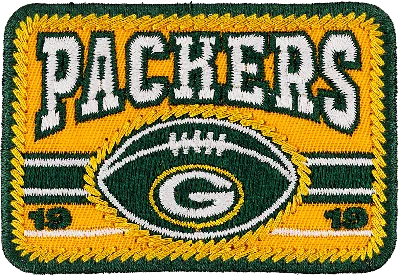 Stoney Clover Lane Green Bay Packers Patch In Yellow