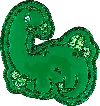 Stoney Clover Lane Green Dinosaur Patch