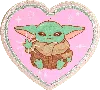 Stoney Clover Lane Grogu™ And Hearts Patch