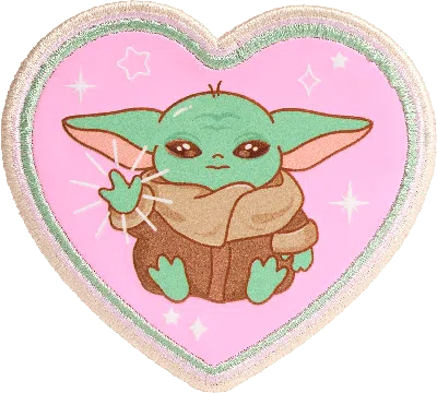 Stoney Clover Lane Grogu™ And Hearts Patch