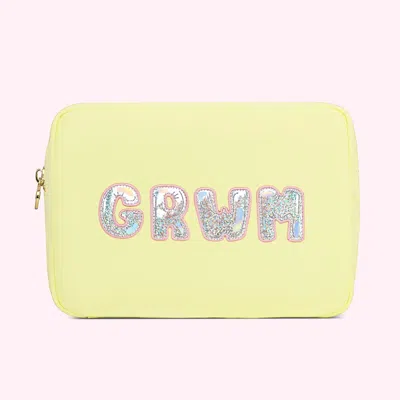 Stoney Clover Lane Grwm Large Pouch In Yellow