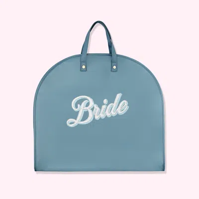 Stoney Clover Lane Hand Embroidered Bride Garment Bag In Blue