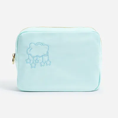Stoney Clover Lane Hand Embroidered Cloud Mobile Large Pouch