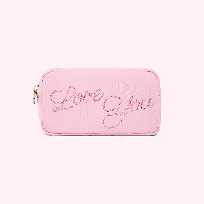 Stoney Clover Lane Hand Embroidered Custom 2 Word Small Pouch