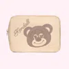 Stoney Clover Lane Hand Embroidered Custom Bear Large Pouch