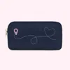 STONEY CLOVER LANE HAND EMBROIDERED DESTINATION SMALL POUCH