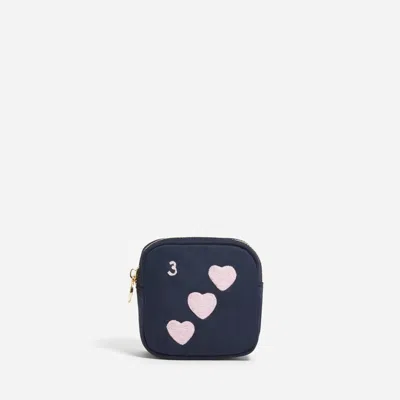 Stoney Clover Lane Hand Embroidered Playing Card Mini Pouch
