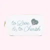 Stoney Clover Lane Hand Embroidered To Love & To Cherish Small Pouch