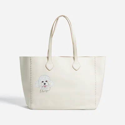 Stoney Clover Lane Hand Painted Pet Face And Name Henrietta Tote