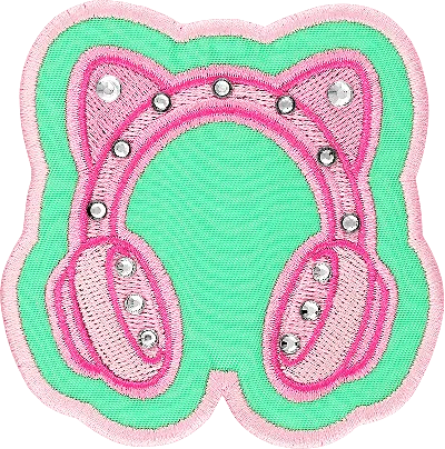 Stoney Clover Lane Headphones Patch In Green