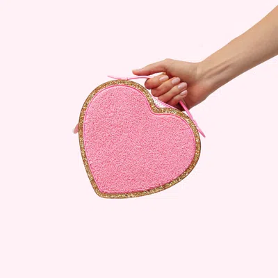 Stoney Clover Lane Heart Backpack In Pink