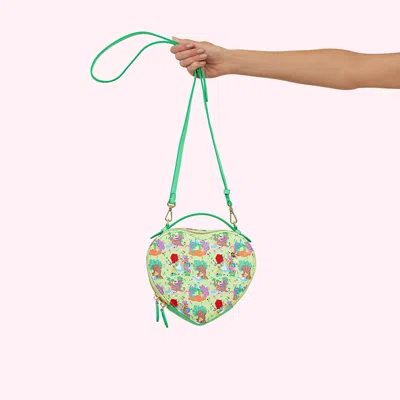 Stoney Clover Lane Heart Crossbody Bag In Green