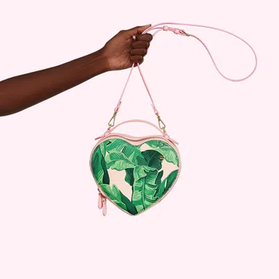 Stoney Clover Lane Heart Crossbody Bag In Green