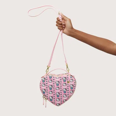 Stoney Clover Lane Heart Crossbody Bag In Pink