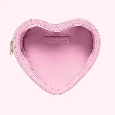 Stoney Clover Lane Heart Open Top Pouch In Pink