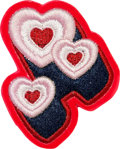 Stoney Clover Lane Hearts Patch In Multi