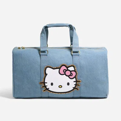 Stoney Clover Lane Hello Kitty Denim Duffle Bag