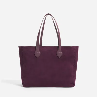 Stoney Clover Lane Henrietta Suede Tote In Brown
