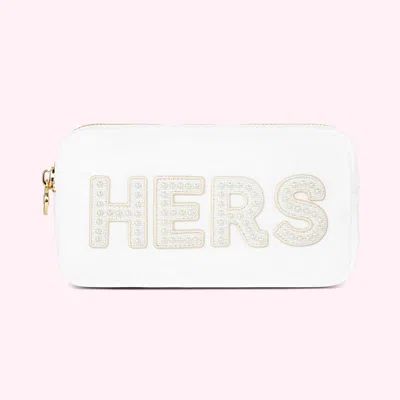 Stoney Clover Lane Hers Small Pouch In White