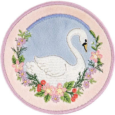 Stoney Clover Lane Holiday Swan Patch In Multi