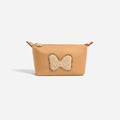Stoney Clover Lane Honey Minnie Mouse Pearl Bow Small Pouchette