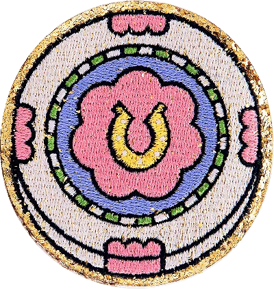 Stoney Clover Lane Horseshoe Chip Patch In Multi
