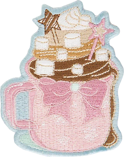 Stoney Clover Lane Hot Cocoa Patch In Pink