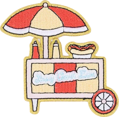 Stoney Clover Lane Hot Dog Stand Patch In Multi