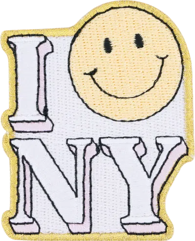 Stoney Clover Lane I Smiley Ny Patch In White