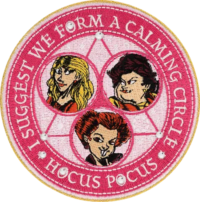 Stoney Clover Lane "i Suggest We Form A Calming Circle" Patch In Pink