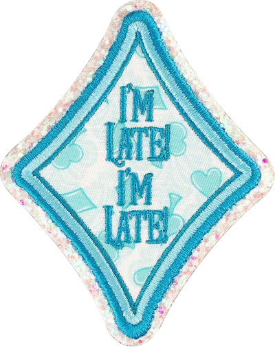 Stoney Clover Lane I'm Late! I'm Late! Patch In Blue