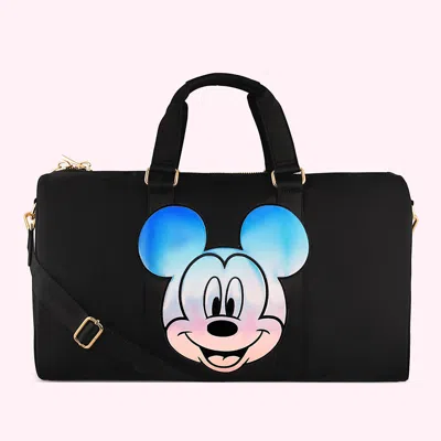 Stoney Clover Lane Iridescent Disney Mickey Duffle Bag In Black
