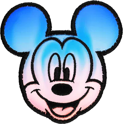 Stoney Clover Lane Iridescent Disney Mickey Mouse Patch In Metallic