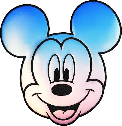 Stoney Clover Lane Iridescent Jumbo Disney Mickey Mouse Patch In Blue