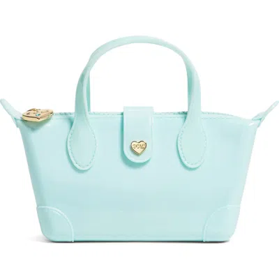 Stoney Clover Lane Jelly Pouchette Clear Crossbody Bag In Blue