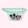 Stoney Clover Lane Jumbo Cotton Candy Fanny Pack With Medium Disney Mickey & Minnie Patches