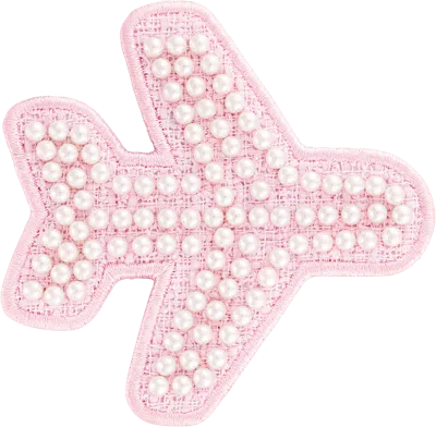 Stoney Clover Lane Jumbo Pink Pearl Airplane Patch