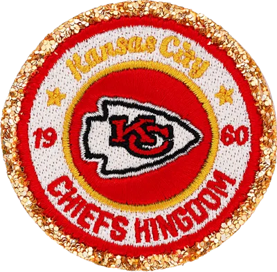 Stoney Clover Lane Kansas City Chiefs Patch In White