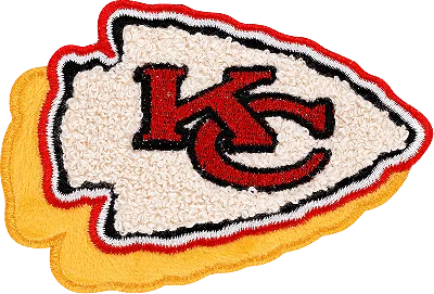 Stoney Clover Lane Kansas City Chiefs Patch In White
