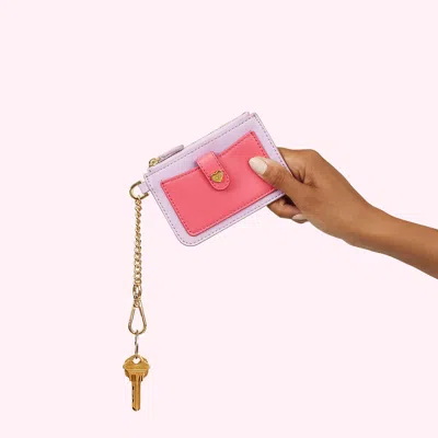 Stoney Clover Lane Keychain Wallet In Pink