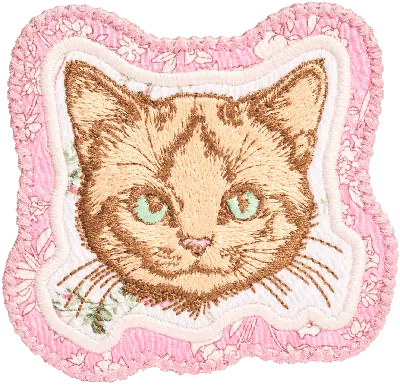 Stoney Clover Lane Kitty Patch Made With Liberty Fabric